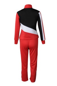 CH204 Customized Women's Warm-up Cheerleading Dress Design Splicing Set Cheerleading Dress Cheerleading Dress Uniforms Company 100% Polyester  cheer uniform leggings back view